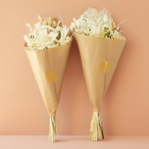 Dried Flowers - Field Bouquet Exclusive - White - Large - - Wildflowers by Floriette - Wild Lark