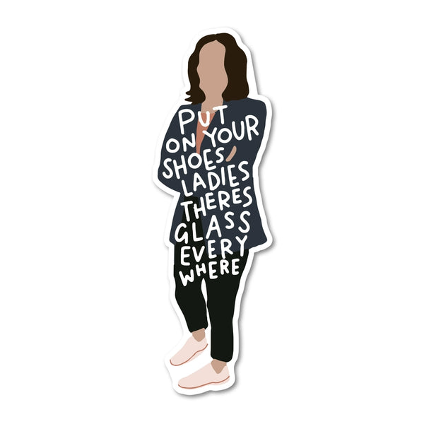 Stickers - Kamala Harris Breaking Glass Ceilings - Mouthy Broad - Wild Lark