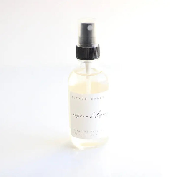 Rose + Hibiscus Hydrating Facial Mist - - Wicked Soaps Co. - Wild Lark
