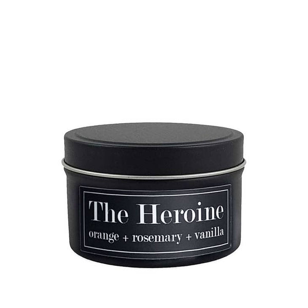 Literacy Soy Candles 4oz - The Heroine Rosemary + Orange - Fly Paper Products - Wild Lark