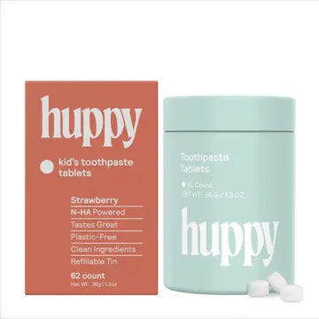 Huppy Fluoride-Free Toothpaste Tablets - Strawberry - Huppy - Wild Lark