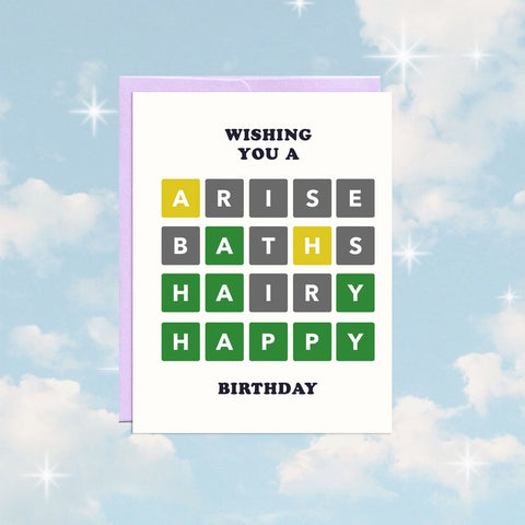 Wordle Birthday | Birthday Card -  - Party Mountain Paper co. - Wild Lark