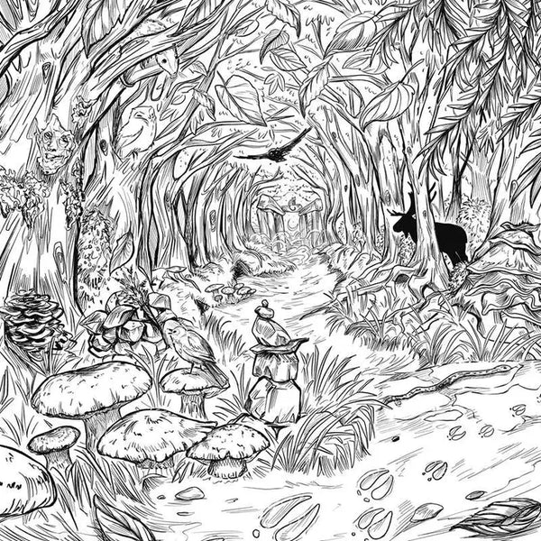 Green Witch's Coloring Book By Arin Murphy-Hiscock -  - Simon & Schuster - Wild Lark