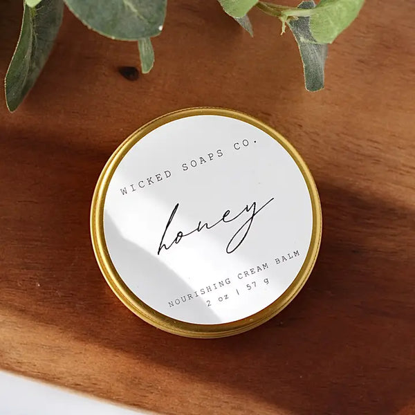 Honey Cream Balm - - Wicked Soaps Co. - Wild Lark