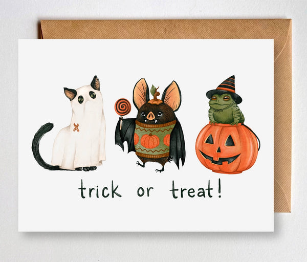 Greeting Card - Trick or Treat - Fox & Fables - Wild Lark