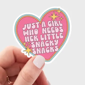 Yarnival Stickers - Just a Girl Who Needs Her Little Snacky Sticker - Yarnival - Wild Lark
