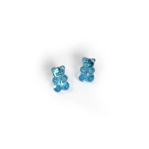 Gummy Bear Earrings - Deep Sky Blue - Rainbow Unicorn Birthday Surprise - Wild Lark