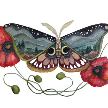 Kat Ryalls Prints - Wings and Poppies / 5x7 - Kat Ryalls - Wild Lark