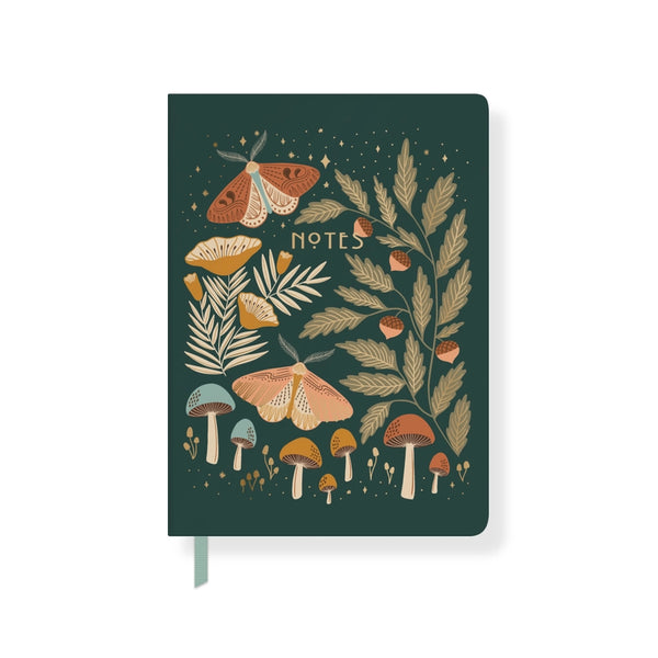 Journals and Planners - Jt Night Mushroom Small Paperback Journal - Fringe Studio - Wild Lark