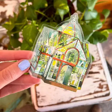 Katie Daisy Matte Sticker - Greenhouse (semi-transprent) - Katie Daisy - Wild Lark