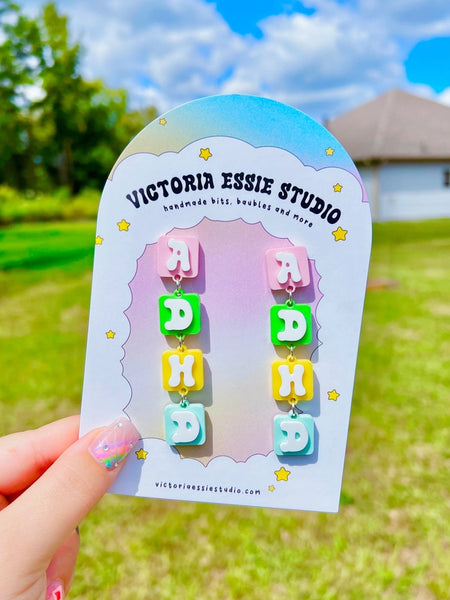 Earrings by Victoria Essie Studio - Adhd Earrings - Victoria Essie Studio - Wild Lark
