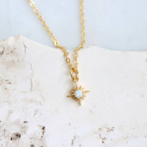 Opal North Star Necklace -  - Mesa Blue - Wild Lark