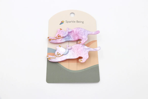 Sale!-Cat Hair Clip - - Sparkle Being - Wild Lark