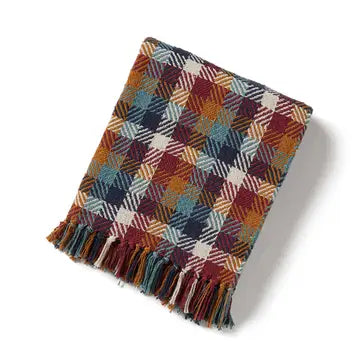 Cozy Throw Blankets - Aaram Plaid Rethread Throw - SERRV International - Wild Lark