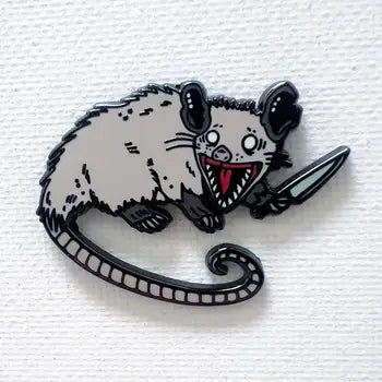 Strike Gently Pins - Attack Possum - Strike Gently - Wild Lark