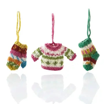 Festive Ornaments - All Bundled Up Knit Ornament - SERRV International - Wild Lark