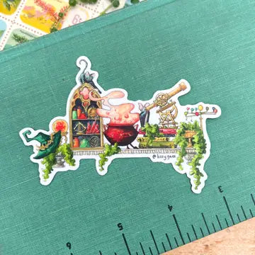 Lizzy Gass Stickers - The Celestial Witch's Shelf - Lizzy Gass - Wild Lark