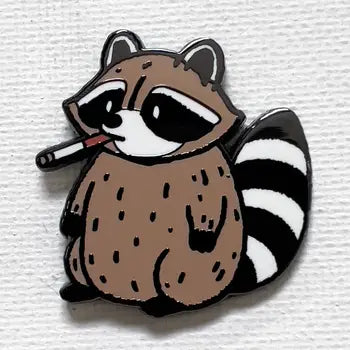 Strike Gently Pins - Cigarette Raccoon - Strike Gently - Wild Lark