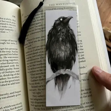Whimsy Gothic Bookmarks - Crow - Brian Serway - Wild Lark