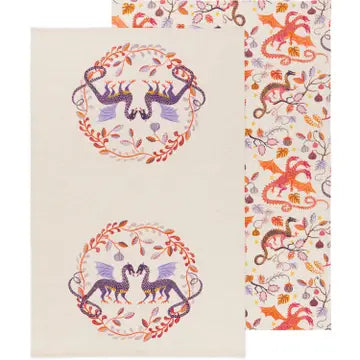 Dish Towels - Ember Linen Cotton Dishtowels Set of 2 - Danica Studio - Wild Lark