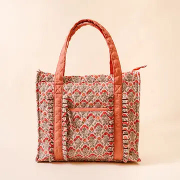 The Everyday Quilted Tote Bag - Everbloom Dusty Rose - The Darling Effect - Wild Lark