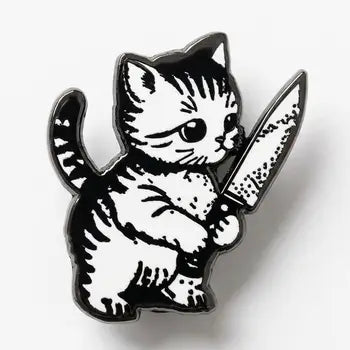 Strike Gently Pins - Evil Kitty - Strike Gently - Wild Lark