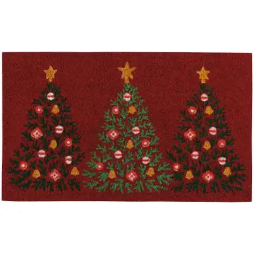 Coir Fiber Printed Doormat - Festive Fir Christmas - Now Designs by Danica - Wild Lark