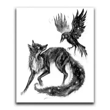 Whimsy Gothic Prints - The Fox & the Crow - Brian Serway - Wild Lark