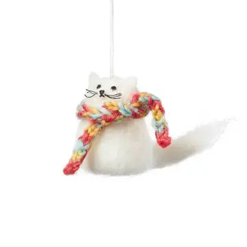 Festive Ornaments - Fuzzy Kitten Ornament - SERRV International - Wild Lark
