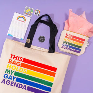 SHEWOLF Designs This Bag Holds My Gay Agenda Pouch