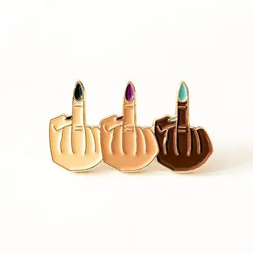SHEWOLF Pins - Inclusive Middle Fingers - SHEWOLF Designs - Wild Lark
