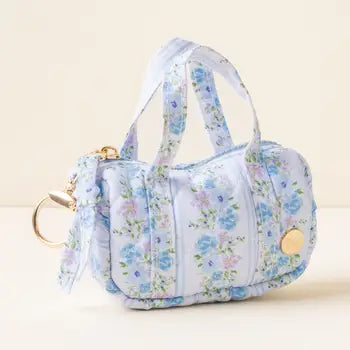 Itty Bitty Duffle Bag Charm - Petal Parade Blue - The Darling Effect - Wild Lark