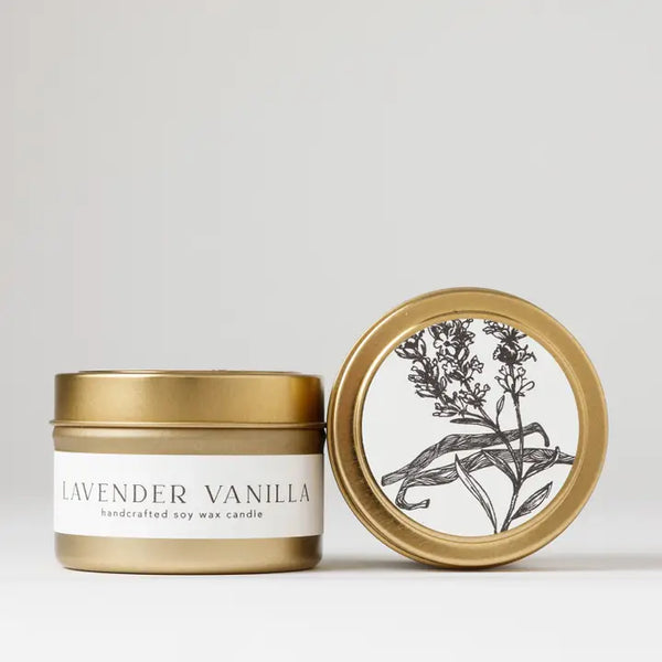 Lavender Vanilla Candle - 4 oz Tin - Nectar Republic - Wild Lark