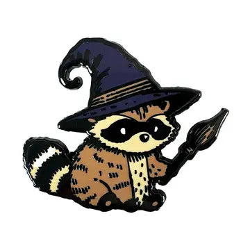 Strike Gently Pins - Mage Raccoon - Strike Gently - Wild Lark