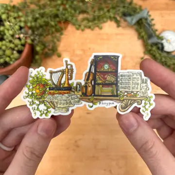 Lizzy Gass Stickers - The Mini Musician's Shelf - Lizzy Gass - Wild Lark