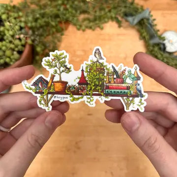 Lizzy Gass Stickers - The Mini Ornithologist's Shelf - Lizzy Gass - Wild Lark
