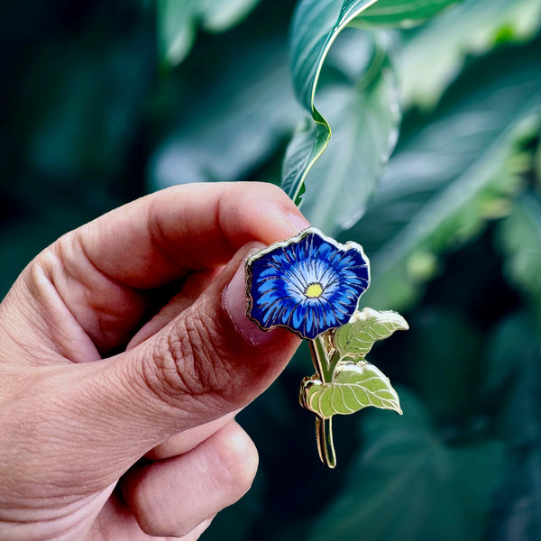 Enamel Pins by Plant Scouts - Morning Glory Flower - Plant Scouts - Wild Lark