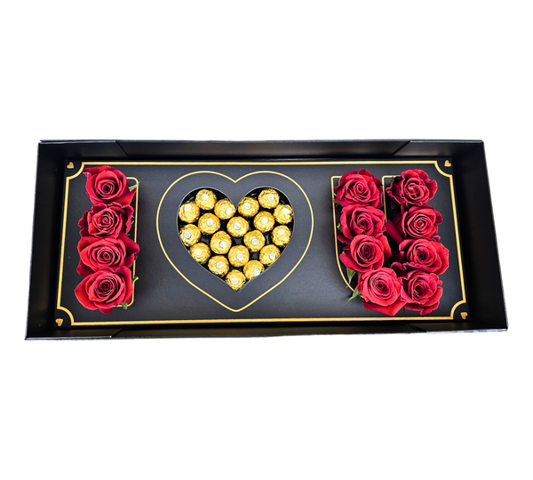 Valentine's Red Roses I Love You Box -  - Wild Lark - Wild Lark