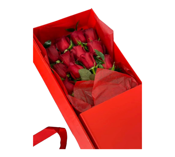 SOLD OUT Boxed Valentine's Red Roses - Dozen Red Roses - Wild Lark - Wild Lark