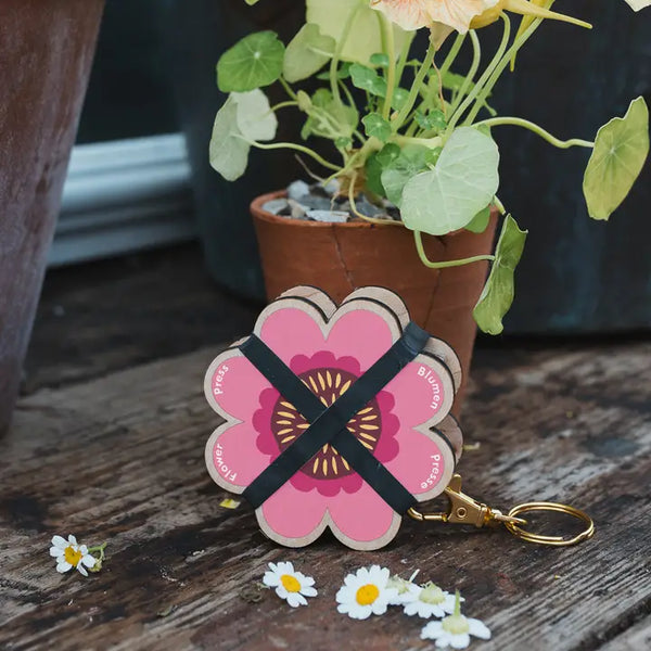 Keyring Flower Press - - Studio Wald - Wild Lark