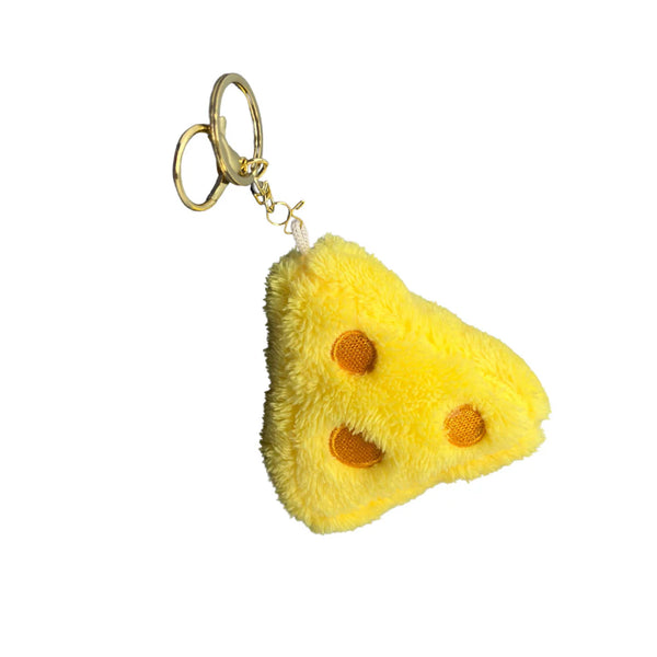 Plush Keychain - Cheese - Rainbow Unicorn Birthday Surprise - Wild Lark
