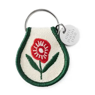 Patch Keychain - Poppy Flower - Three Potato Four - Wild Lark
