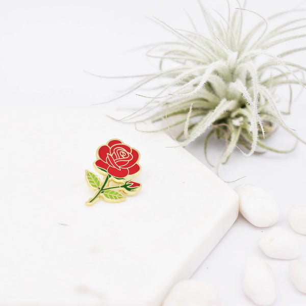 Enamel Pins by Plant Scouts - Red Rose Flower - Plant Scouts - Wild Lark