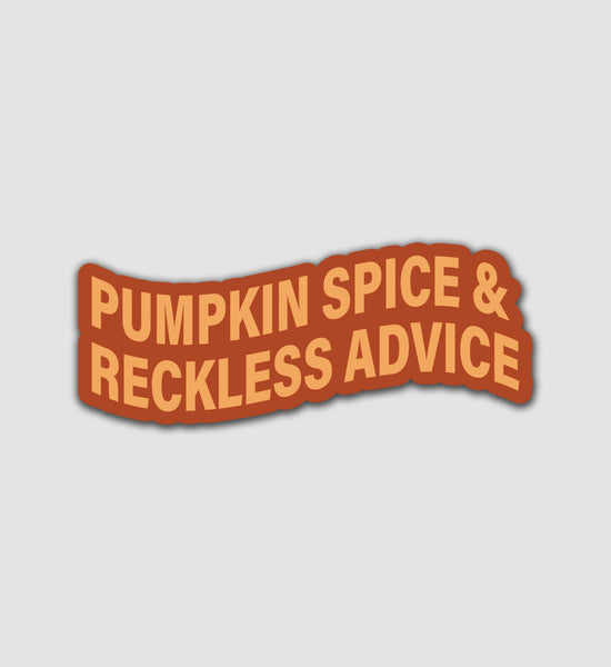 Aesthetic Stickers - Pumpkin Spice & Reckless Advice - Stick It Aesthetic - Wild Lark