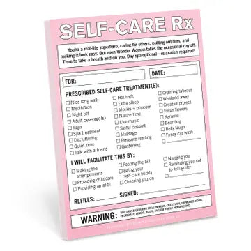 Self-Care Rx Note Pad - - Knock Knock - Wild Lark