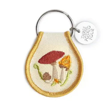 Patch Keychain - Mushroom Field - Three Potato Four - Wild Lark