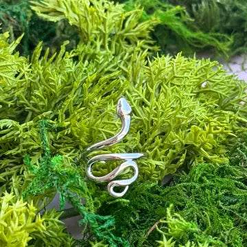 Adjustable Snake Ring - Silver - Golden Hour Designs - Wild Lark