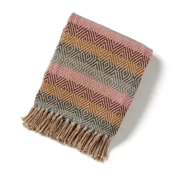 Cozy Throw Blankets - Sundari Stripe Rethread Throw - SERRV International - Wild Lark