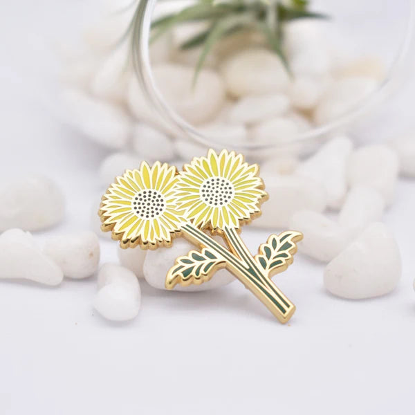 Enamel Pins by Plant Scouts - Sunflower Flower - Plant Scouts - Wild Lark