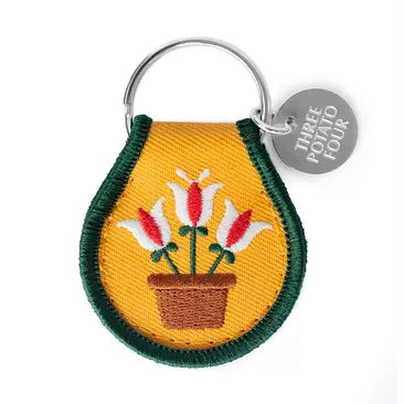 Patch Keychain - Potted Tulips - Three Potato Four - Wild Lark